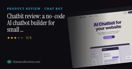 Chatbit 评测：面向小型企业网站的无代码 AI 聊天机器人构建工具 thumbnail