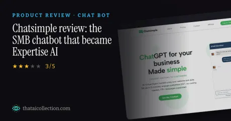 Chatsimple review: the SMB chatbot that became Expertise AI thumbnail