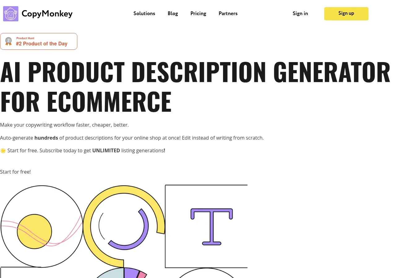 Le générateur de descriptions de produits IA de CopyMonkey — génération en masse de descriptions à partir d'un catalogue de produits, avec outils d'édition et prise en charge de sept langues