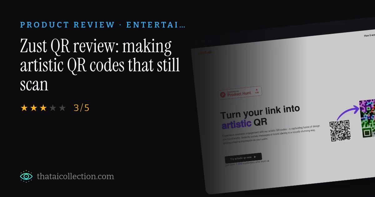 Zust QR review: making artistic QR codes that still scan thumbnail