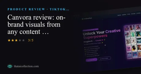 Canvora review: on-brand visuals from any content (formerly CreativePixel) thumbnail