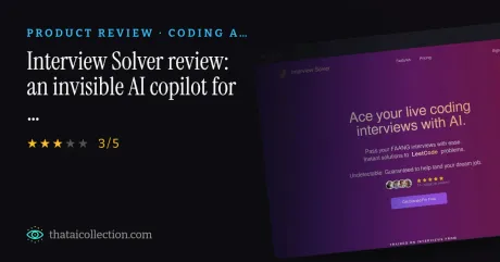 Interview Solver review: an invisible AI copilot for coding interviews thumbnail
