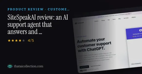 SiteSpeakAI review: an AI support agent that answers and acts thumbnail