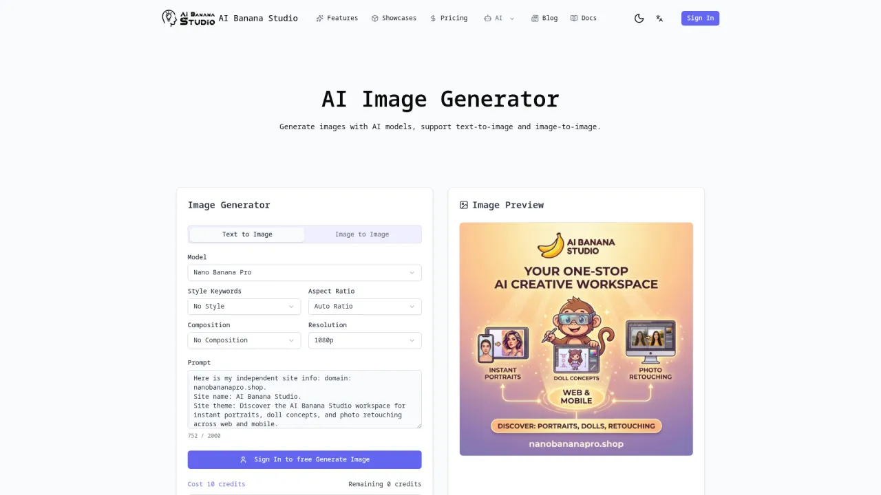 AI Banana Studio