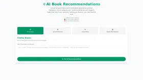 AI Book Recommendations screenshot