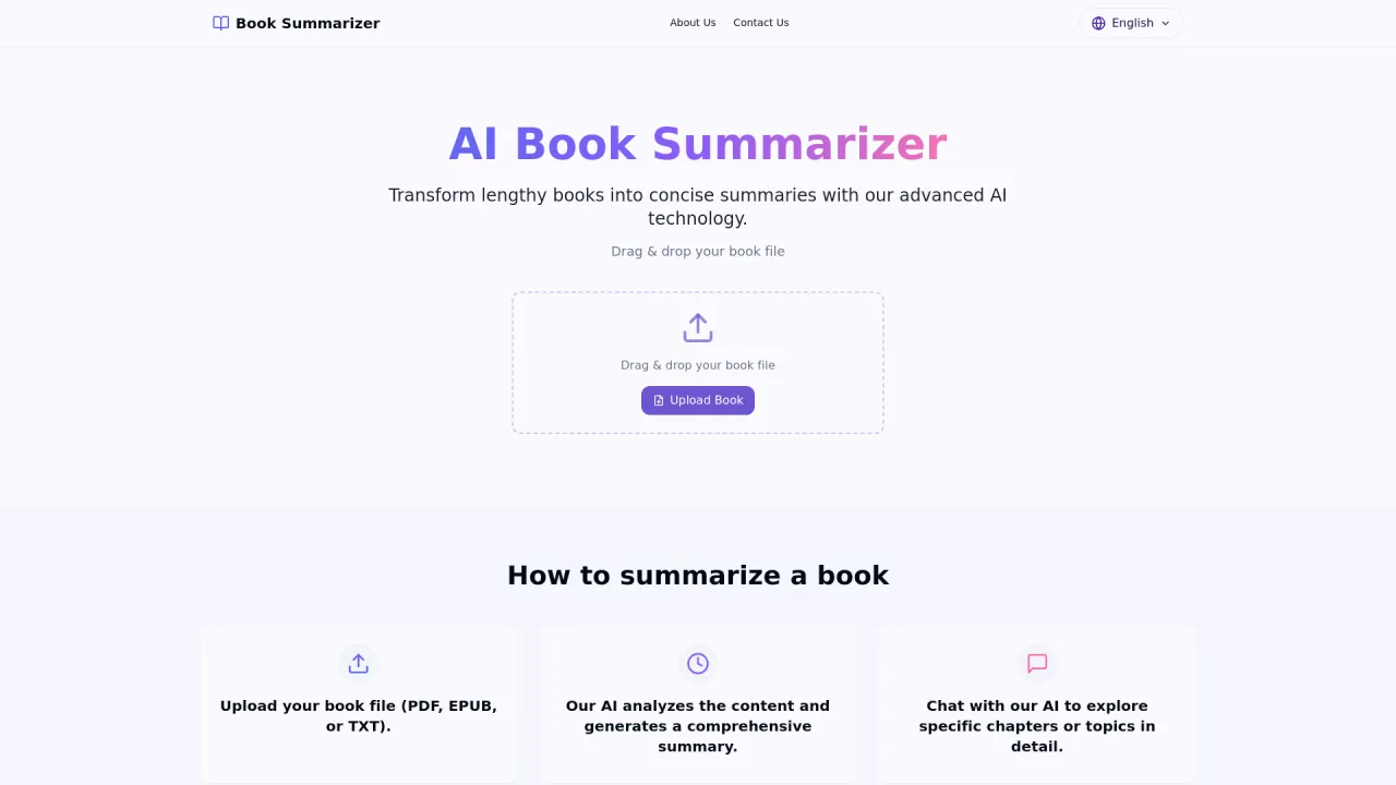AI Book Summarizer