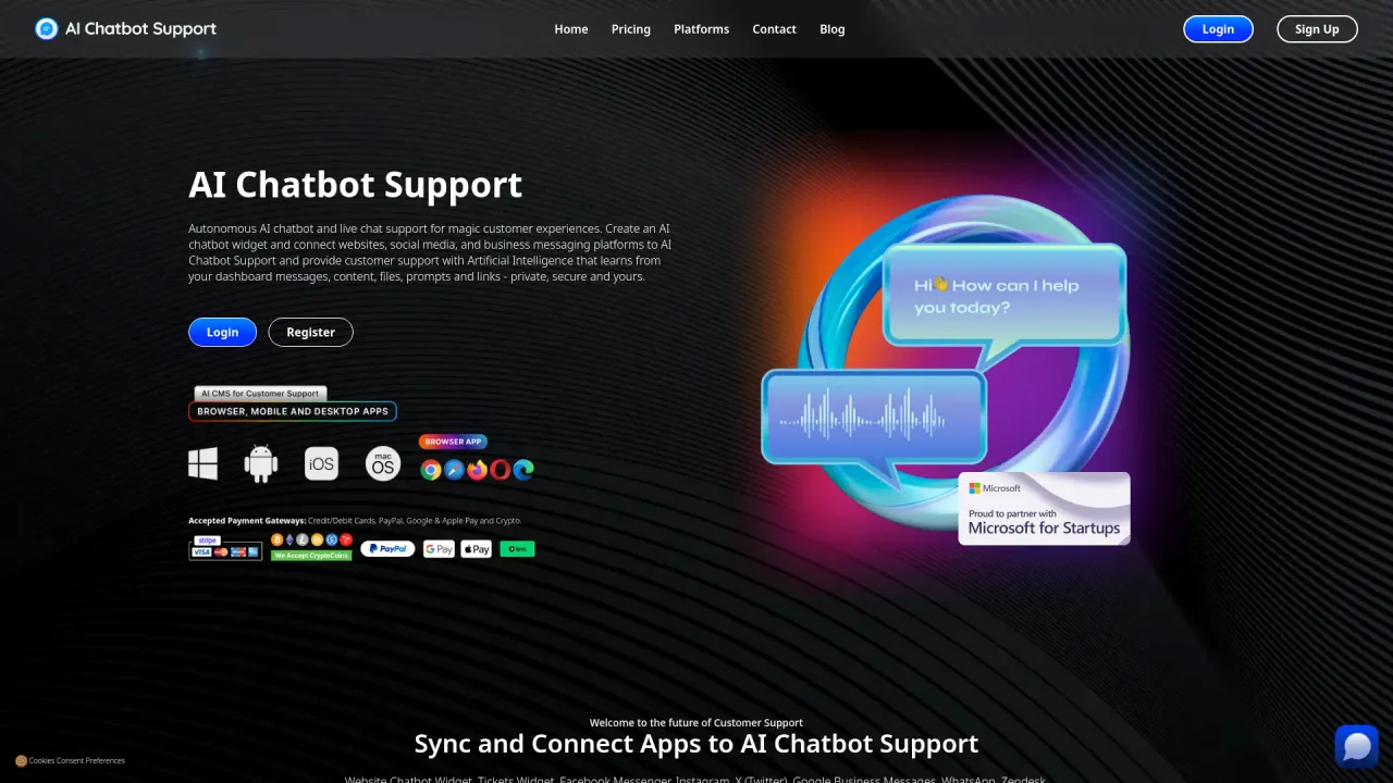 AI Chatbot Support