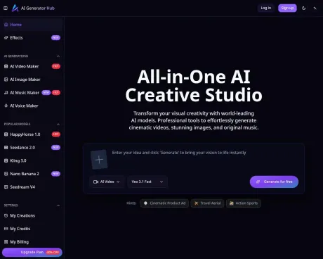 AI Generator Hub screenshot