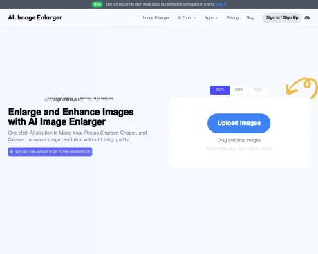 AI Image Enlarger screenshot