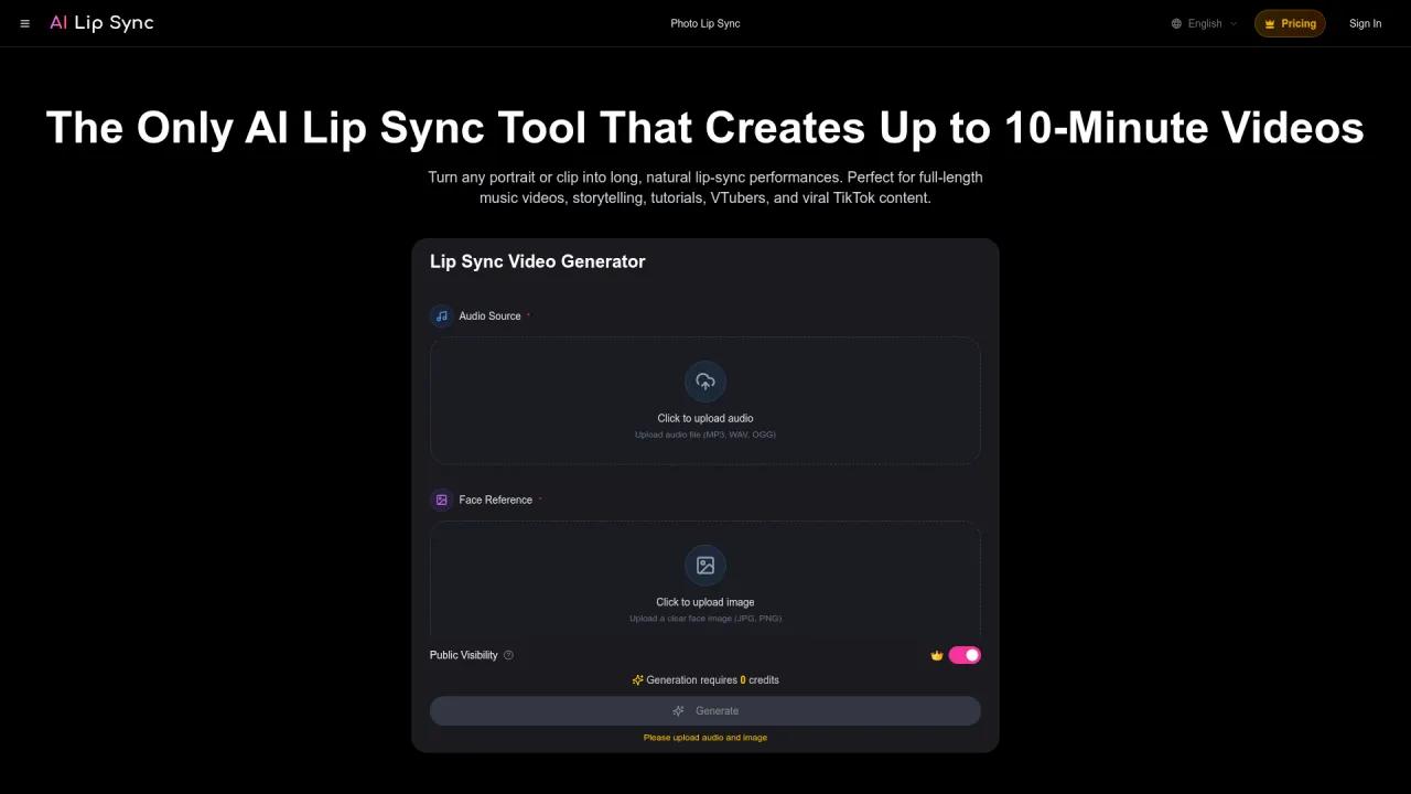 AI Lip Sync Generator - Photo lip,Singing photo