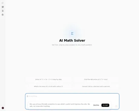 AI Math Solver screenshot