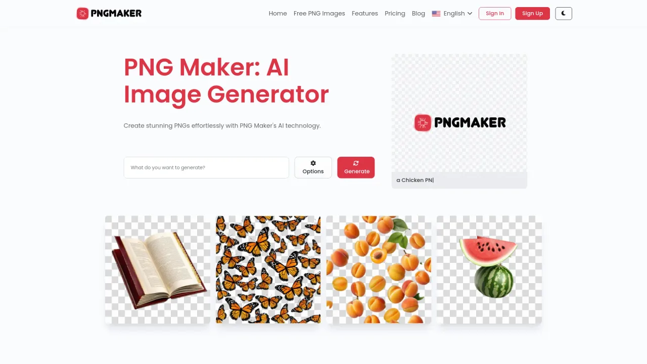 Ai PNG maker