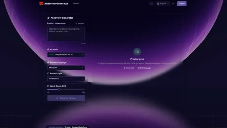 AI Review Generator screenshot