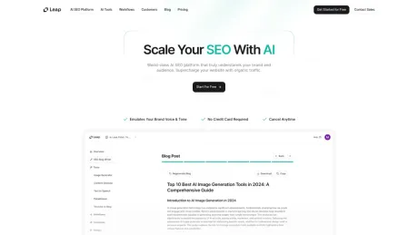 AI SEO by Leap AI screenshot