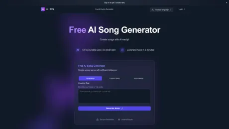 AI Song Generator screenshot