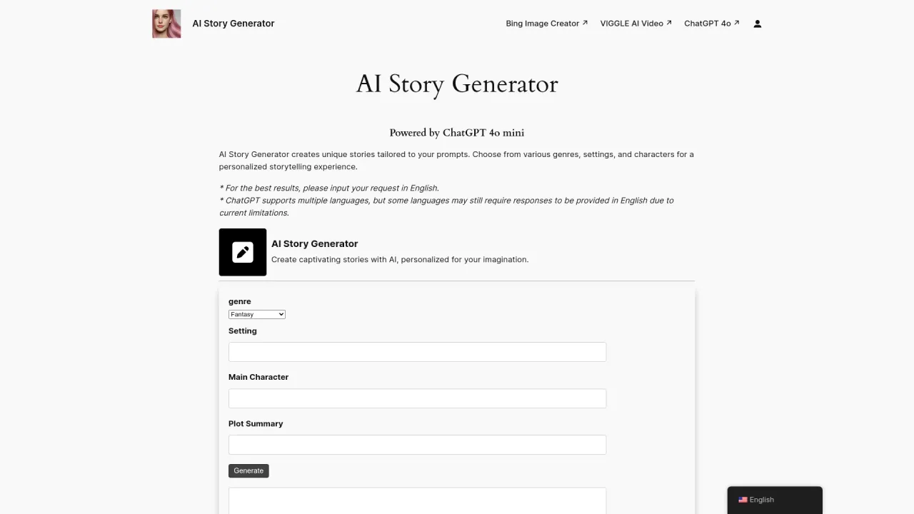 AI Story Generator Free