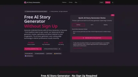 ai-story-generator.org screenshot