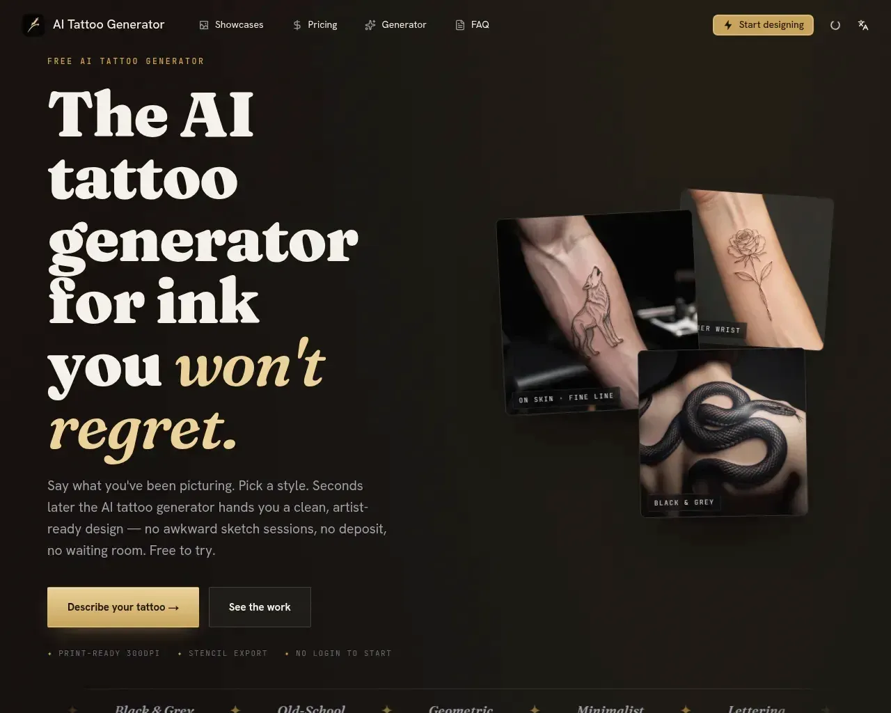AI Tattoo Generator