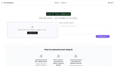 AI Text Summarizer screenshot