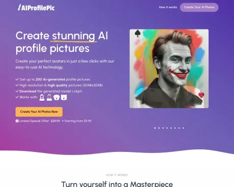 AIprofilepic screenshot