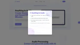 AudioX screenshot