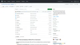 automatic crud api + ui generator screenshot