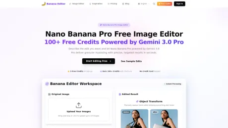Banana AI Image Editor screenshot