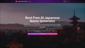 Best Free AI Japanese Name Generator screenshot