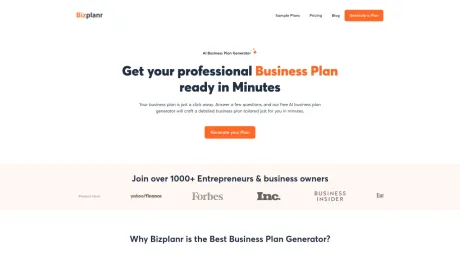 Bizplanr screenshot