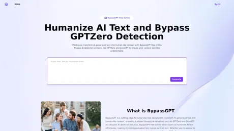 BypassGPT.co: Free AI Text Humanizer screenshot