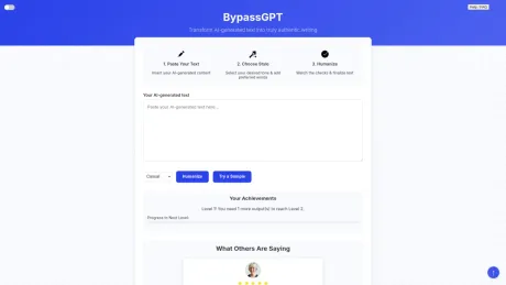 BypassGPT screenshot