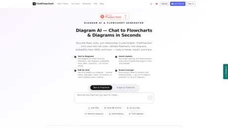 ChatFlowchart screenshot
