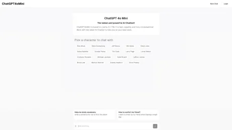 ChatGPT 4o Mini screenshot