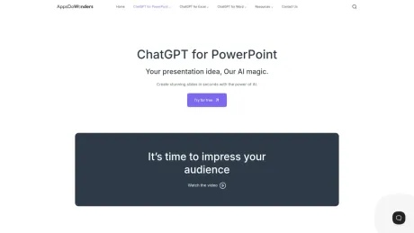 ChatGPT for PowerPoint screenshot