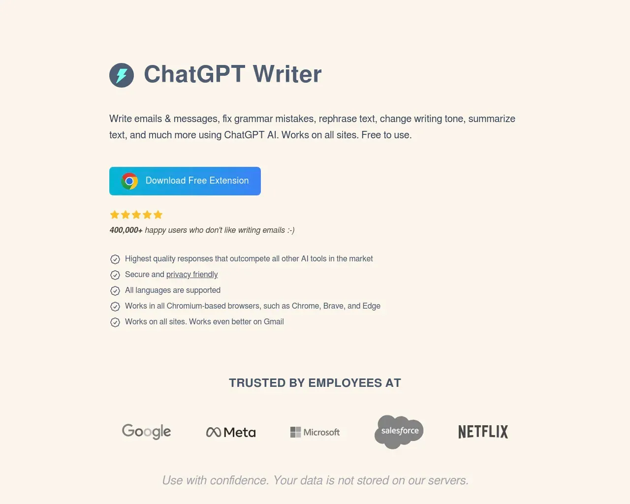 ChatGPT Writer