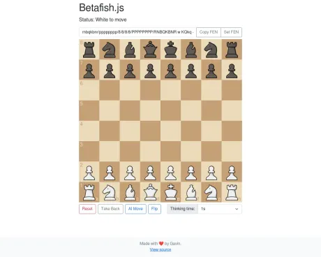 Chess AI screenshot