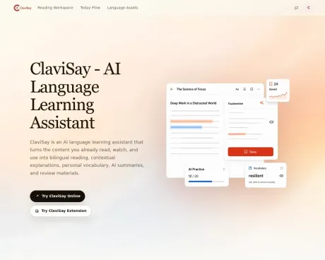 ClaviSay screenshot