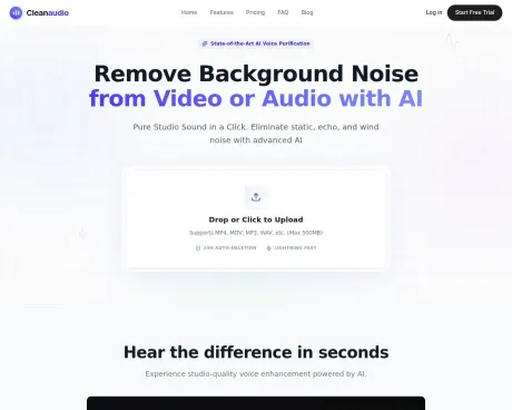 CleanAudio AI screenshot