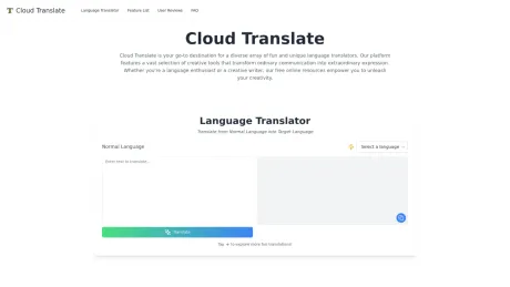 Cloud Translate screenshot