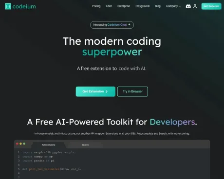 Codeium screenshot