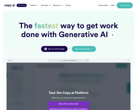 Copy AI screenshot