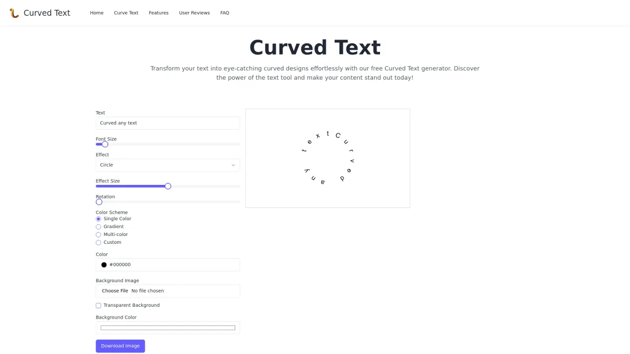 Curved Text
