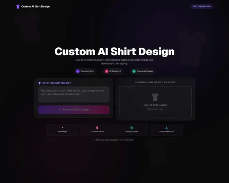 Custom AI Shirt Design screenshot