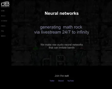 Dadabots screenshot