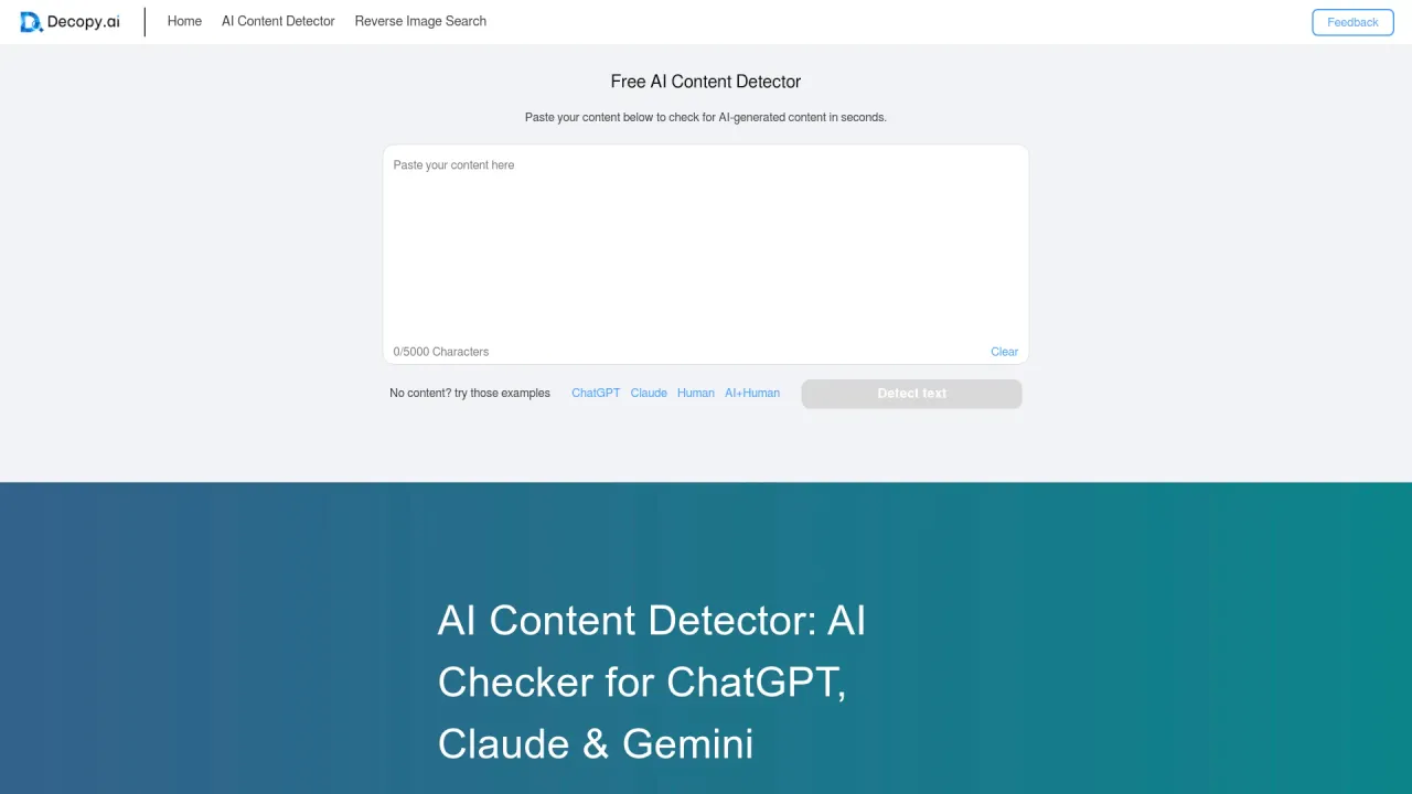 Decopy AI Content Detector