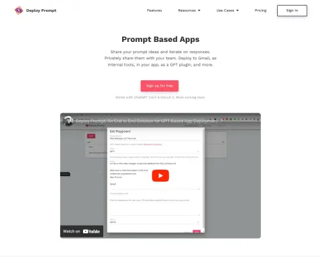 Deploy Prompt screenshot