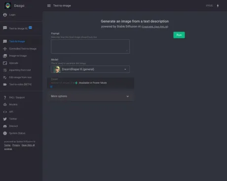 Dezgo screenshot