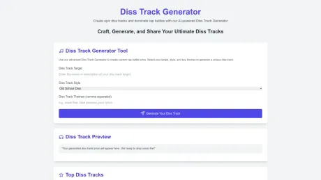 Diss Track Generator screenshot