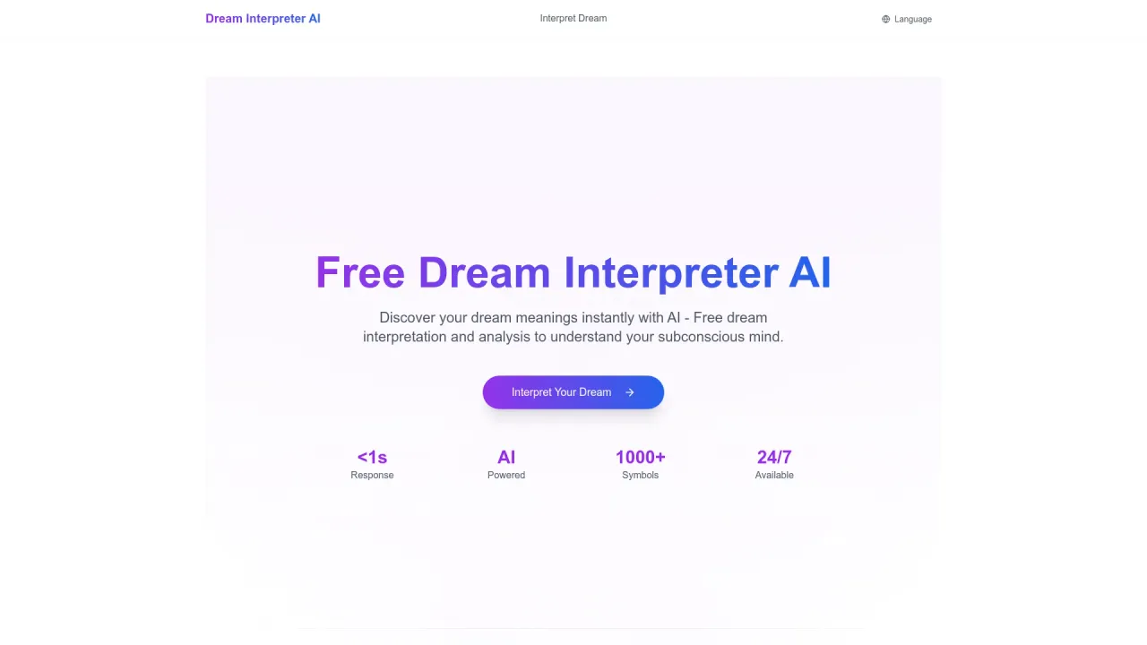 Dream Interpretation AI