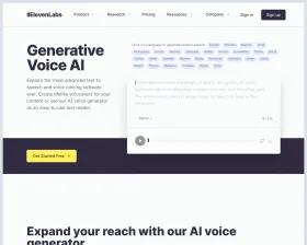 ElevenLabs screenshot